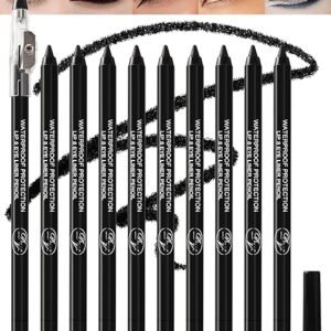 10 Pcs Gel Eyeliner Pencil Set, Set A